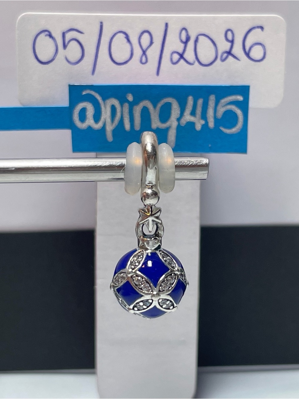 Pandora 2019 Christmas Blue Ornament Dangle